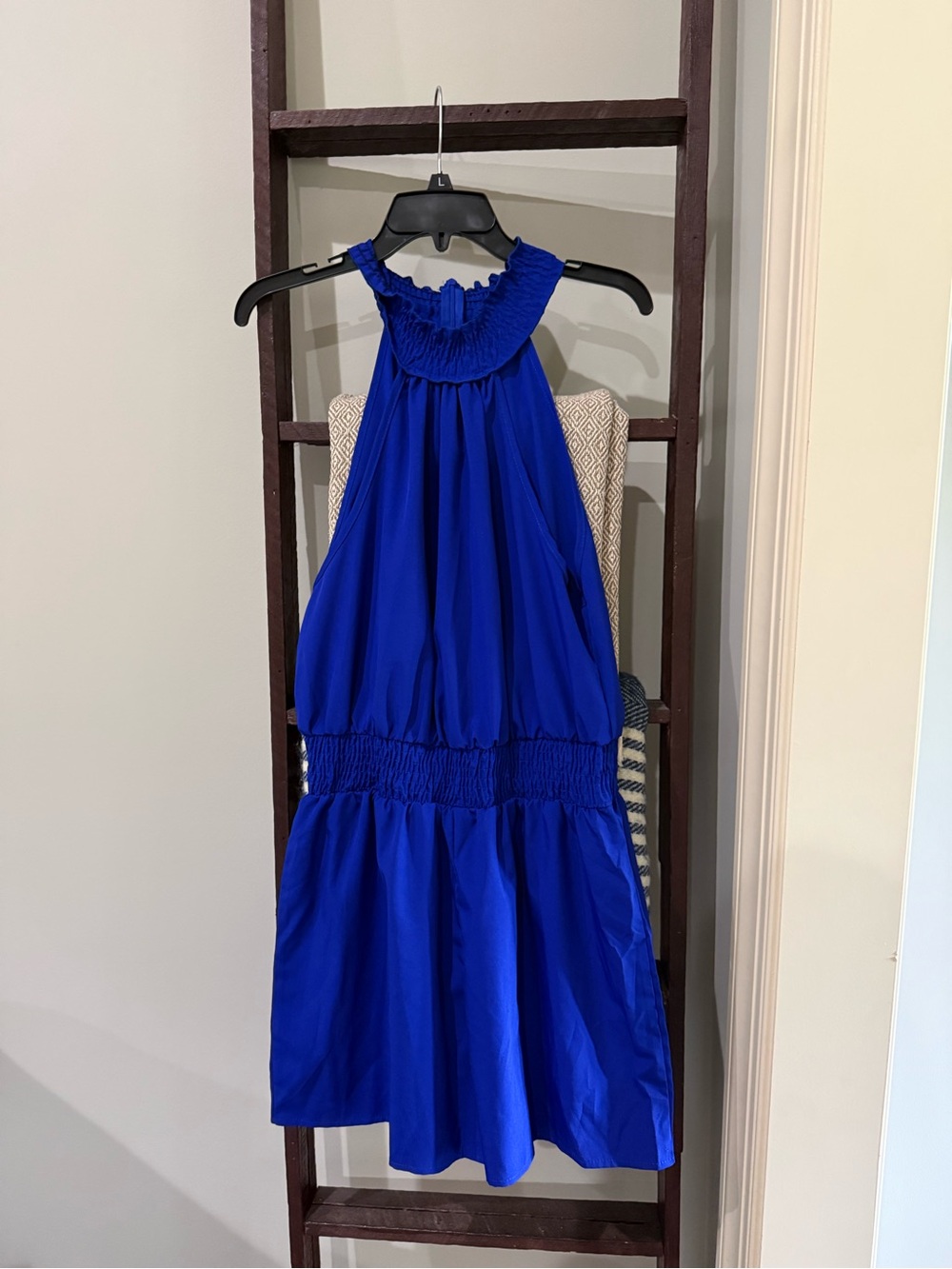 Women’s Royal Blue Halter Romper